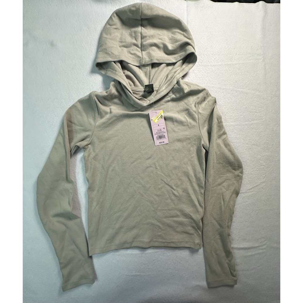 Wild Fable Small‎ Long Sleeve Hooded Tee Shirt Gray